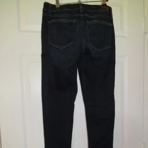 PAIGE | Skyline Ankle Peg Jeans — Size 27 | Dark Wash - Picture 3 of 4